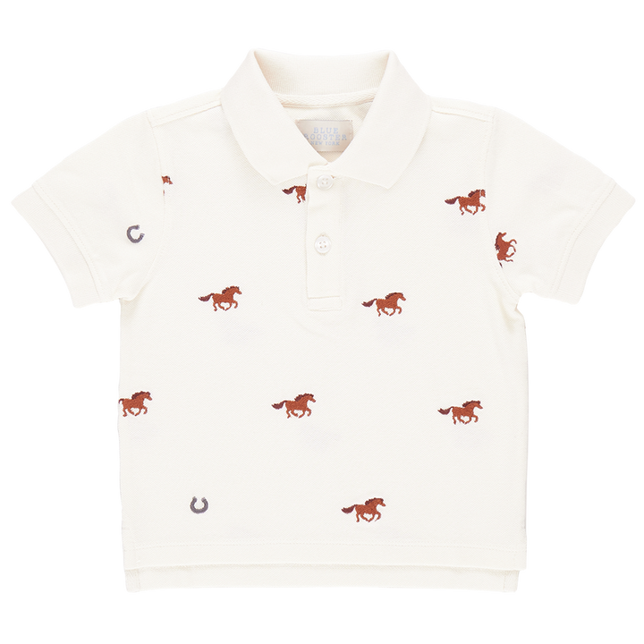 Boys Alec Shirt - Lucky Horses Embroidery