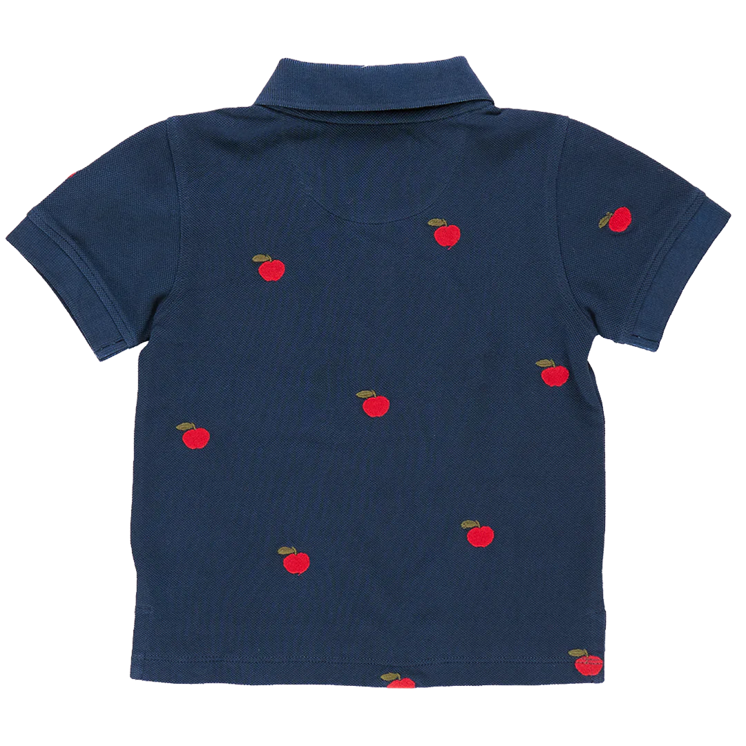 Boys Alec Shirt - Apples Embroidery
