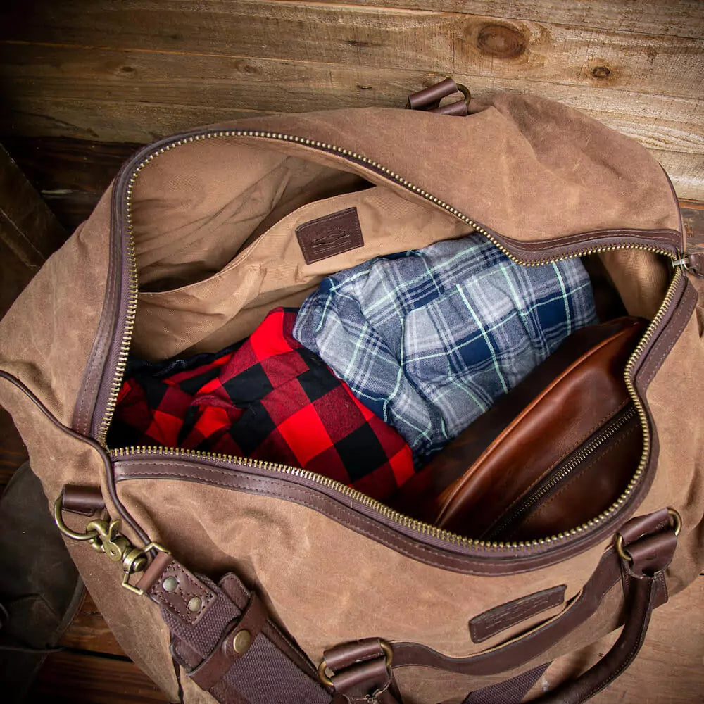 Campaign Waxed Canvas Large Field Duffle