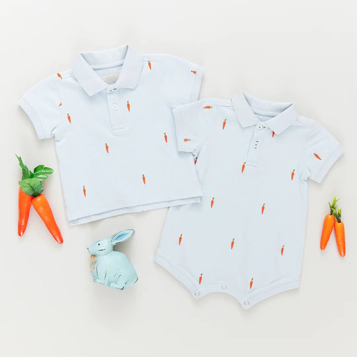 Boys Alec Shirt - Carrot Embroidery