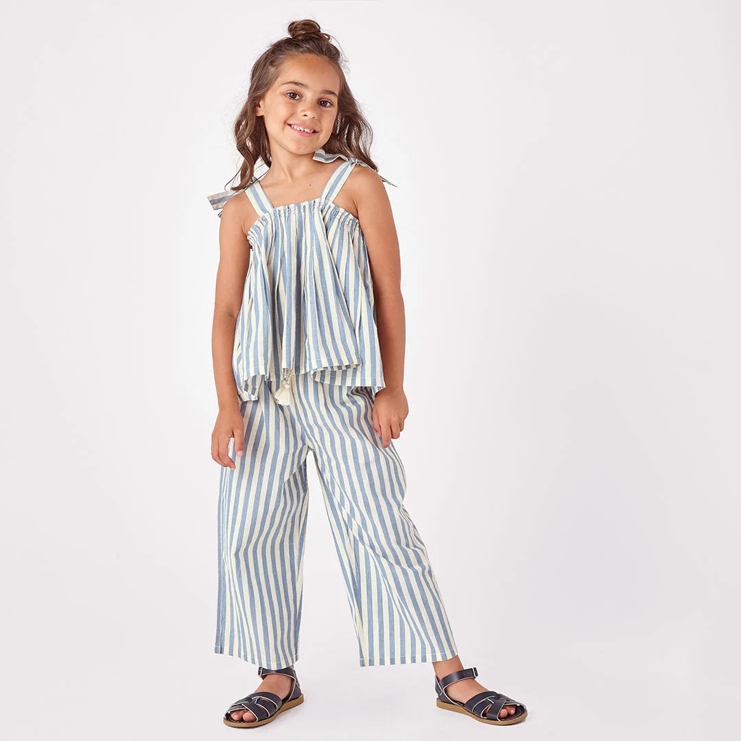 Girls Theodore Pant - Blue Stripe