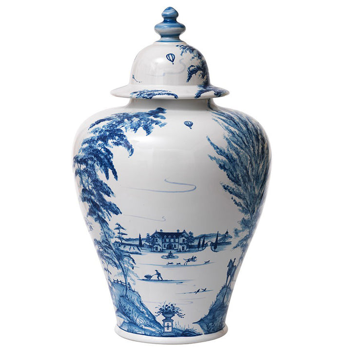 Country Estate 17" Ginger Jar - Delft Blue