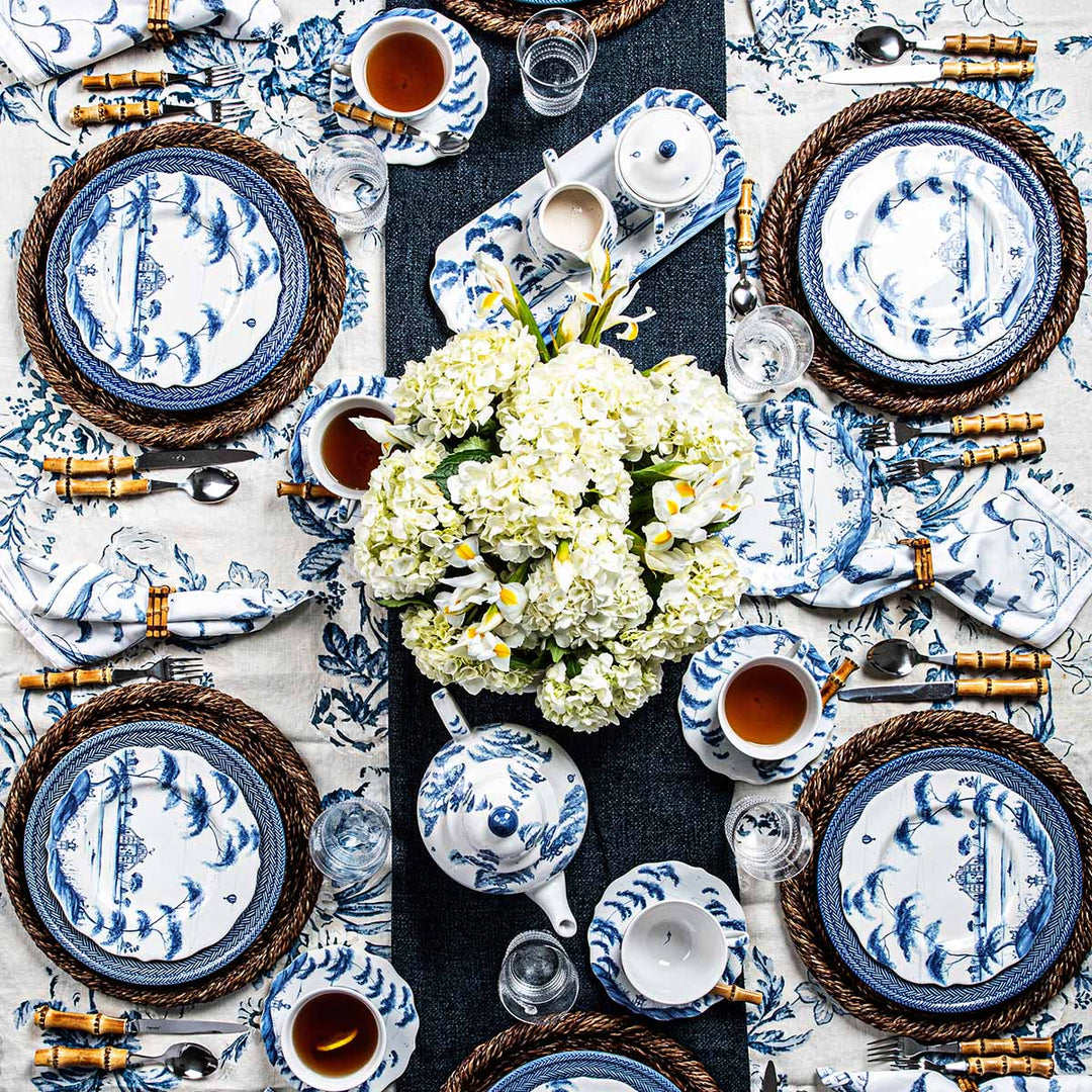 Country Estate Cake Stand -  Delft Blue