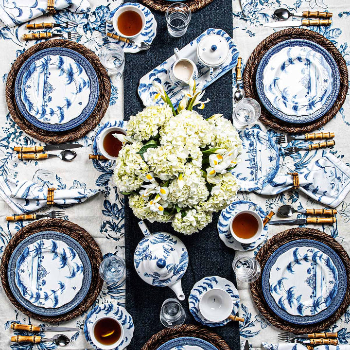 Country Estate Cake Stand -  Delft Blue