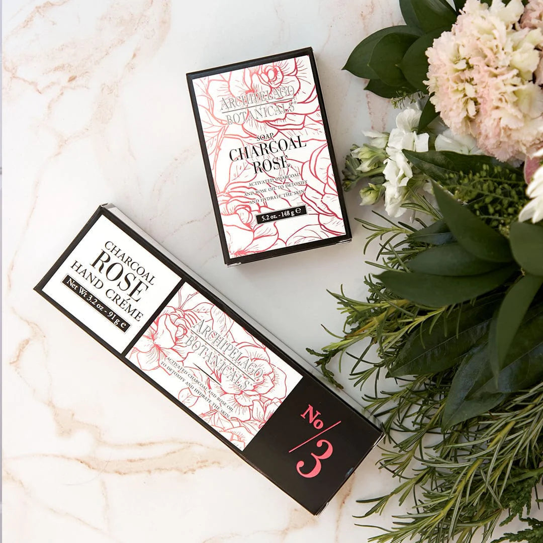 Archipelago Botanicals - Charcoal Rose All Natural Bar Soap