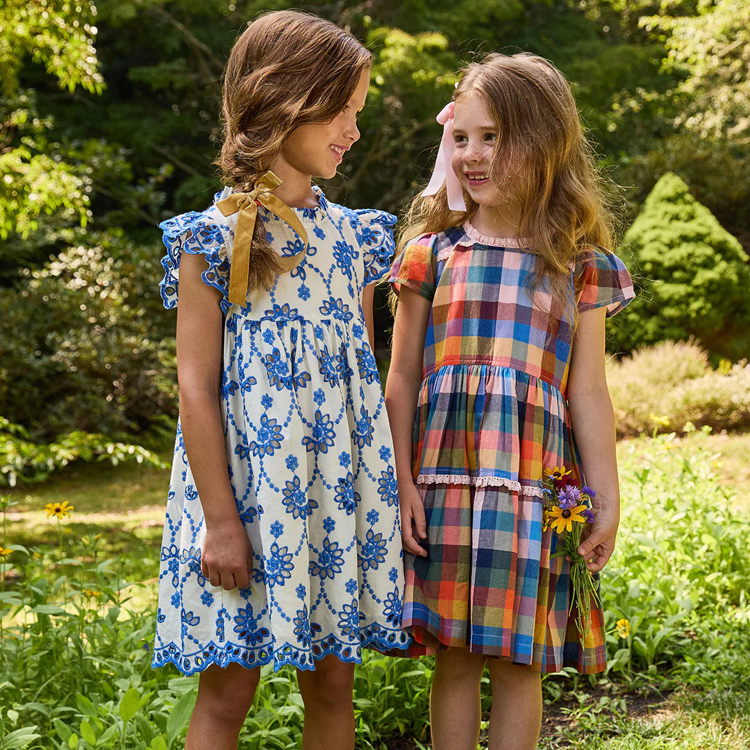 Girls Charlie Dress - Technicolor Check