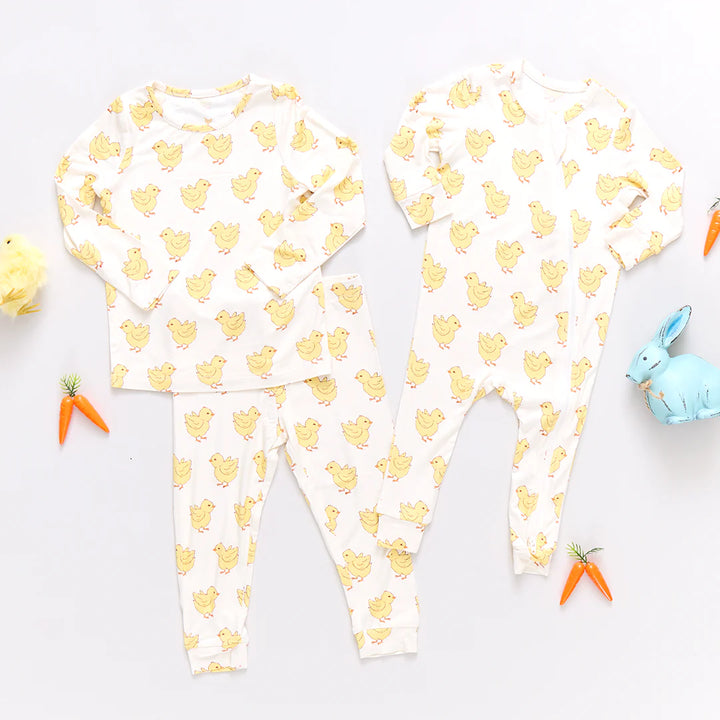 Kid Bamboo PJ Sets - Chicks