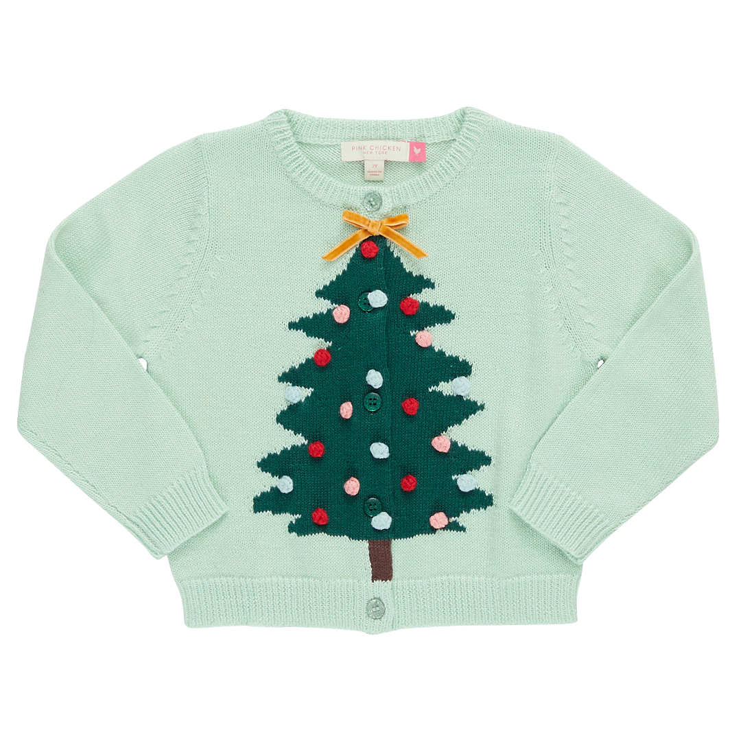 Girls Maude Sweater - Mint Tree