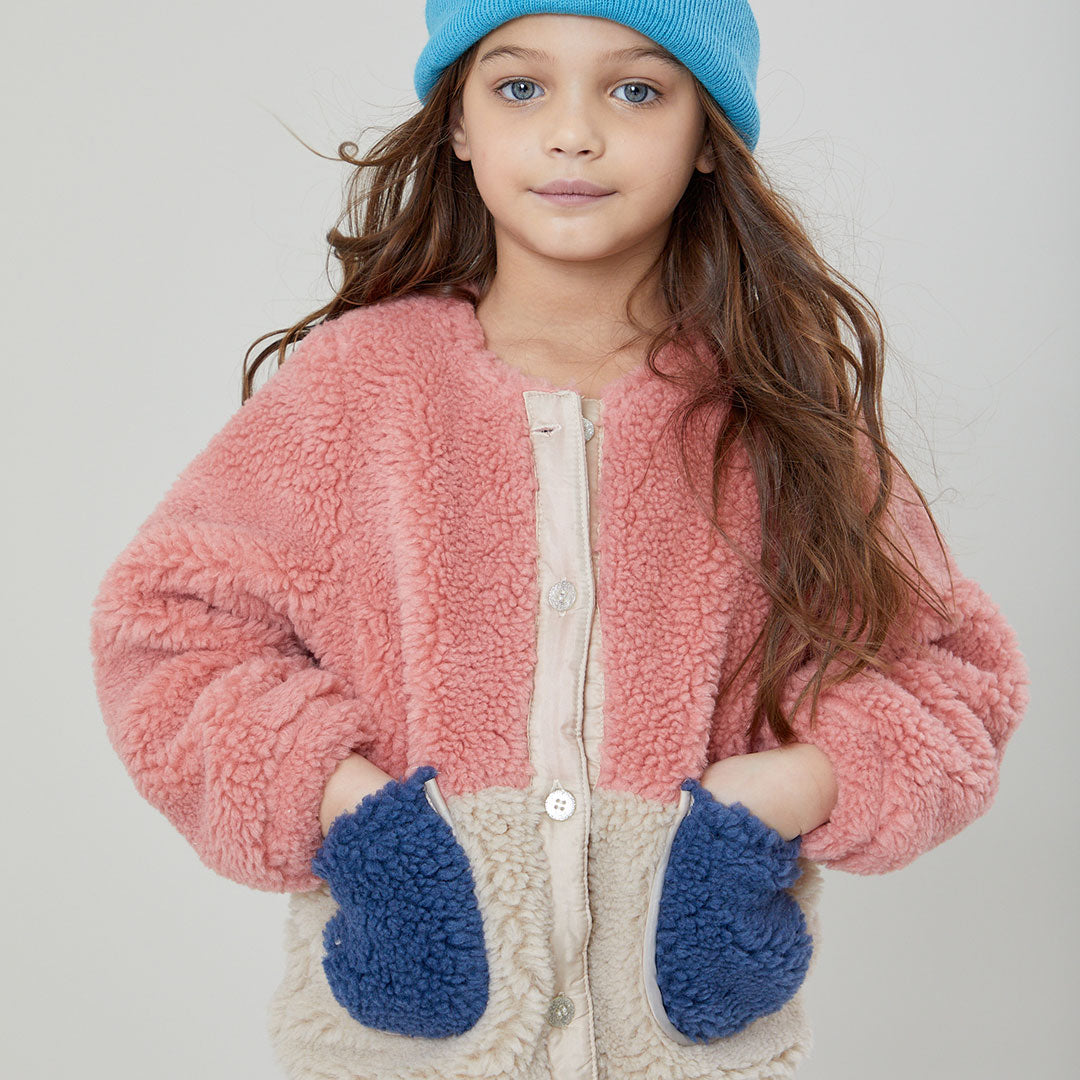 Girls Ruth Jacket - Pink Color Block