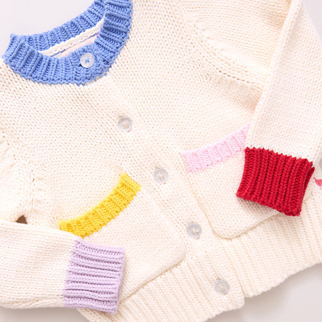 Girls Cali Colorblock Sweater - Multi Trim