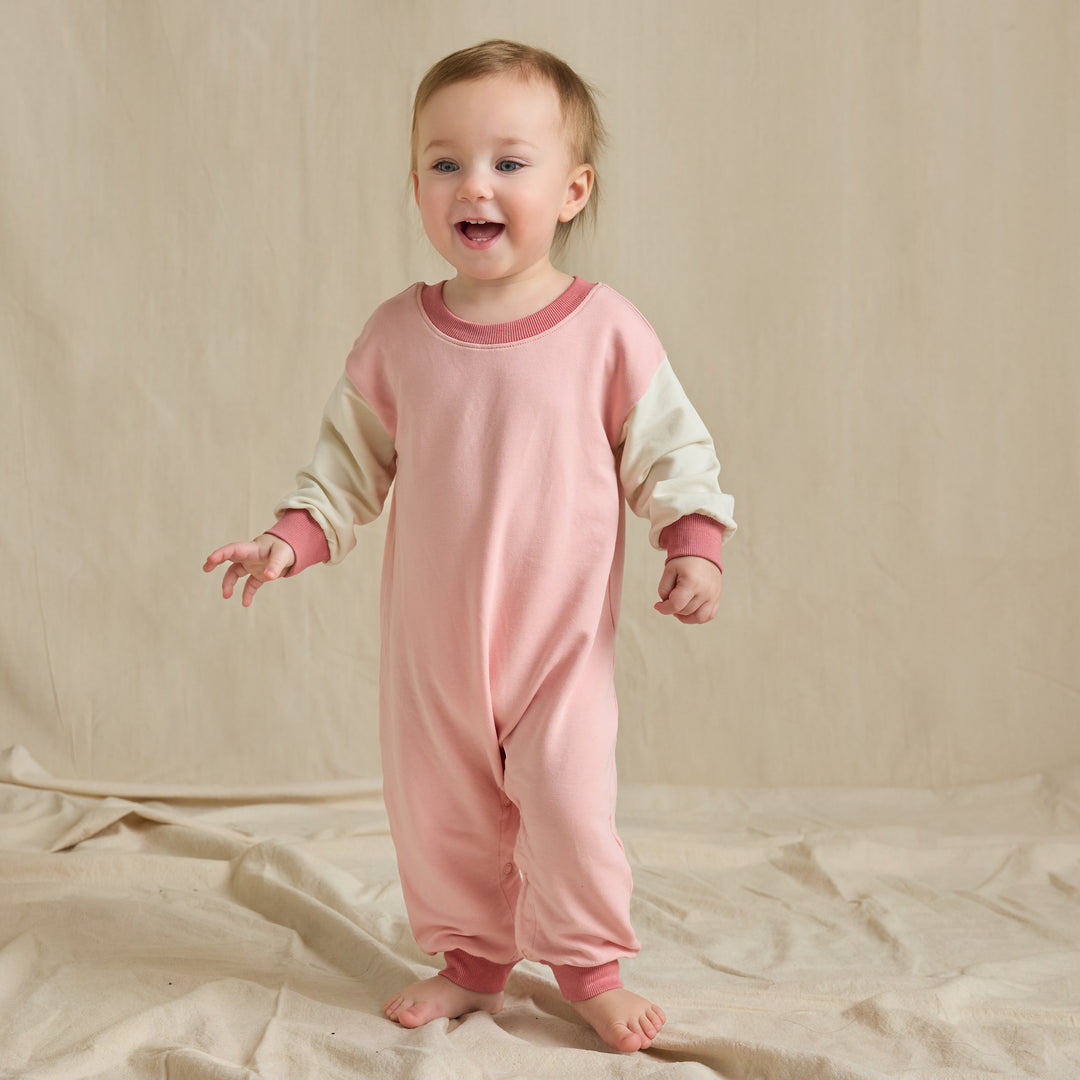 Coop Baby Runaround Jumpsuit - Pink Color Block