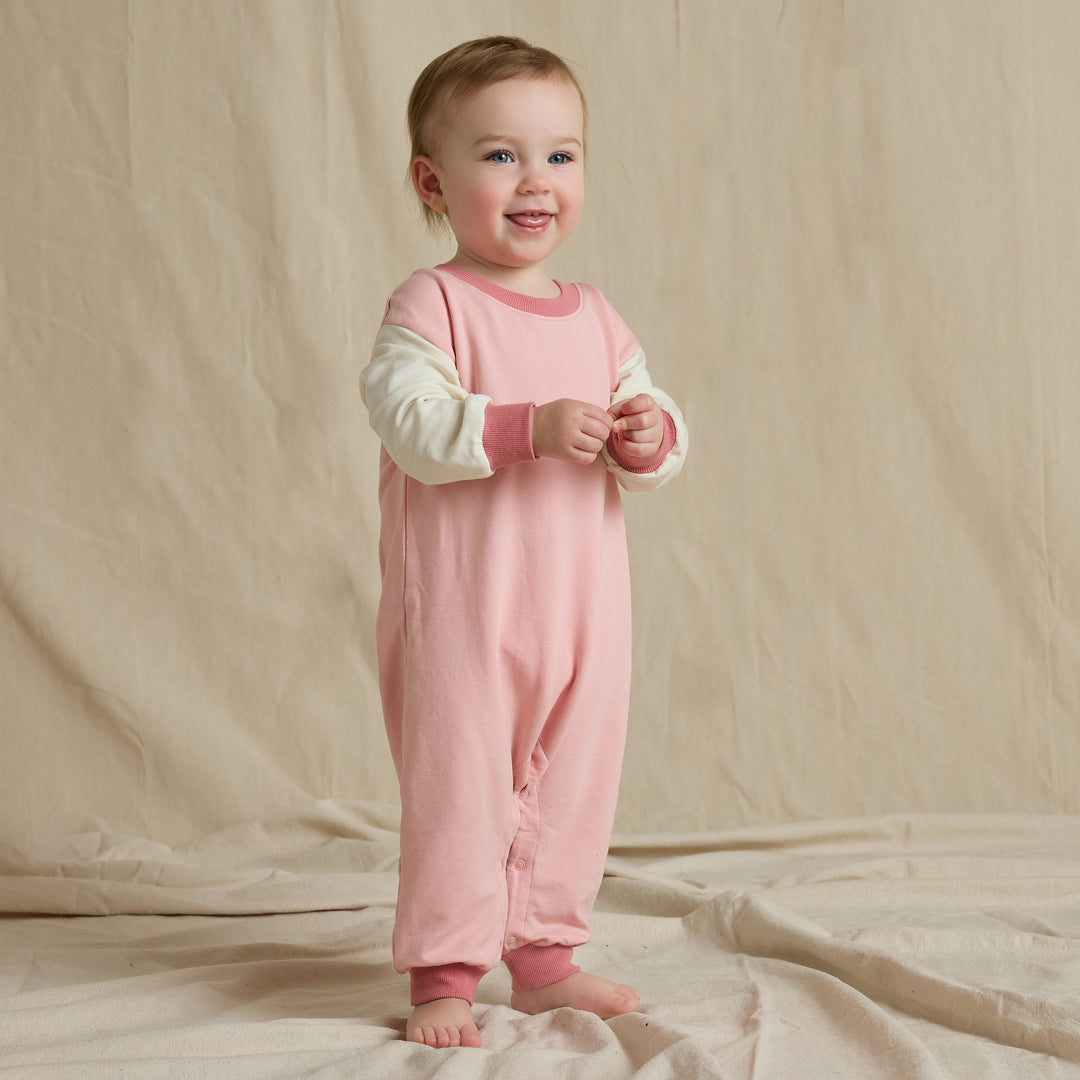 Coop Baby Runaround Jumpsuit - Pink Color Block