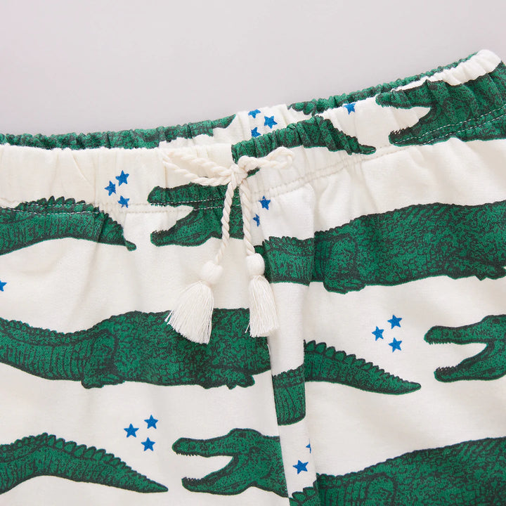 Kids Organic Sweatpants - Crocodile Stars