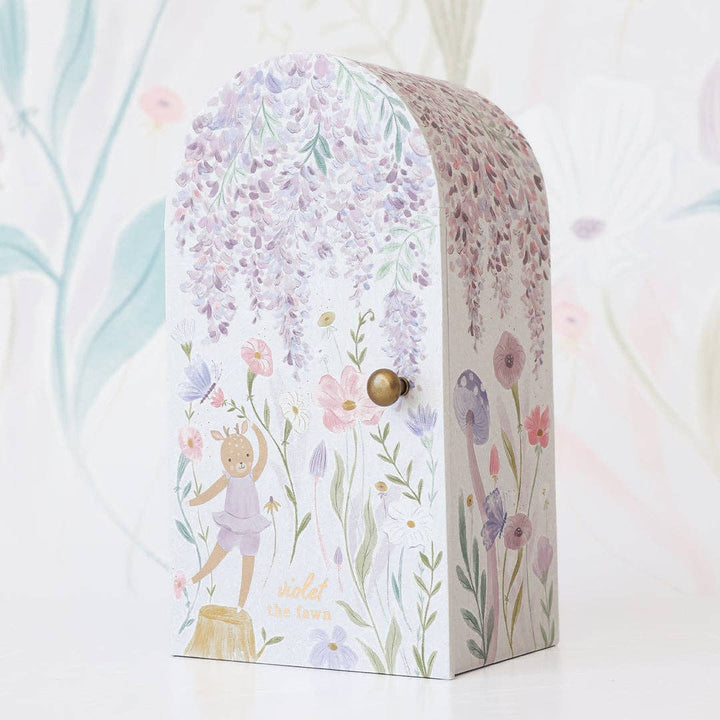 Close up image of keepsake box that comes with Cuddle+Kind&