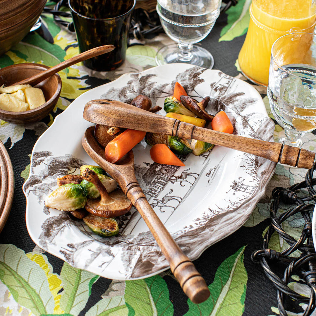 Country Estate 15" Serving Platter - Flint Grey