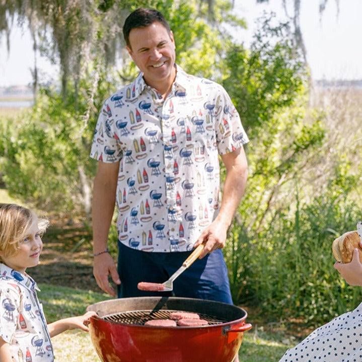 Mens Jack Shirt - Grilling Out