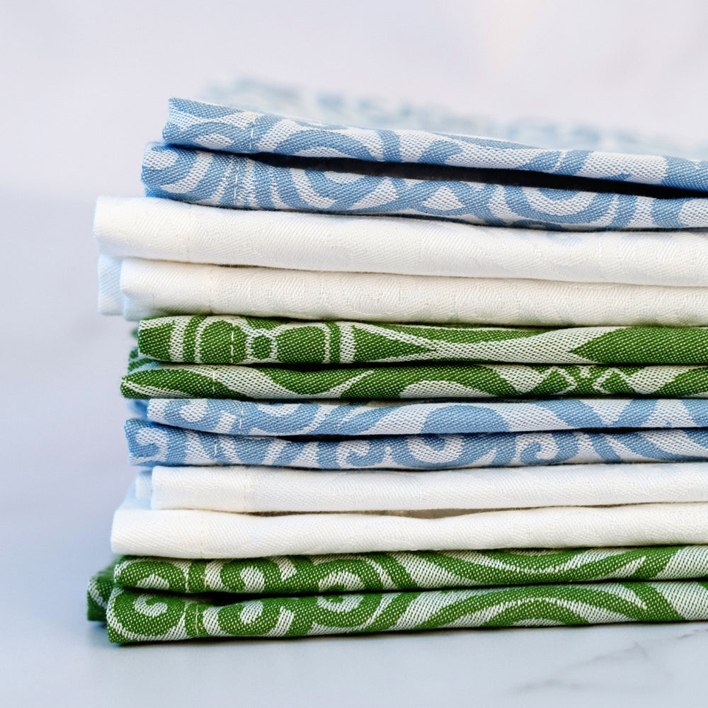 Damask Tablecloth - Blue