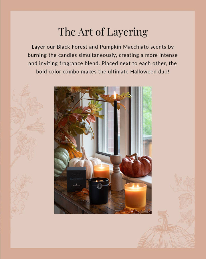 Archipelago Botanicals - Black Forest Scented Taper Candle Set