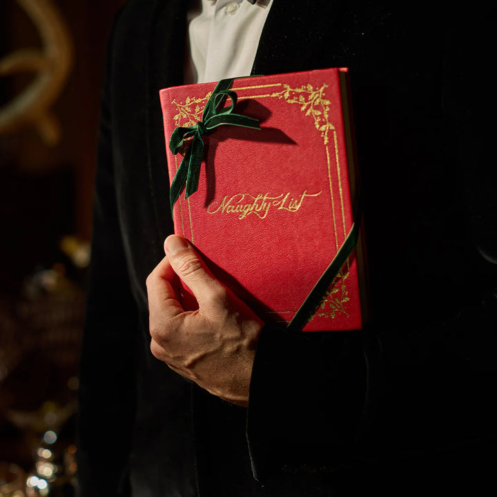 Heidi Naughty/Nice Embossed Journal - Red