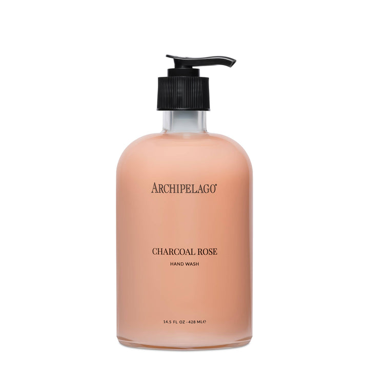 Archipelago Botanicals - Charcoal Rose Glass Hand Wash, 14.5 oz