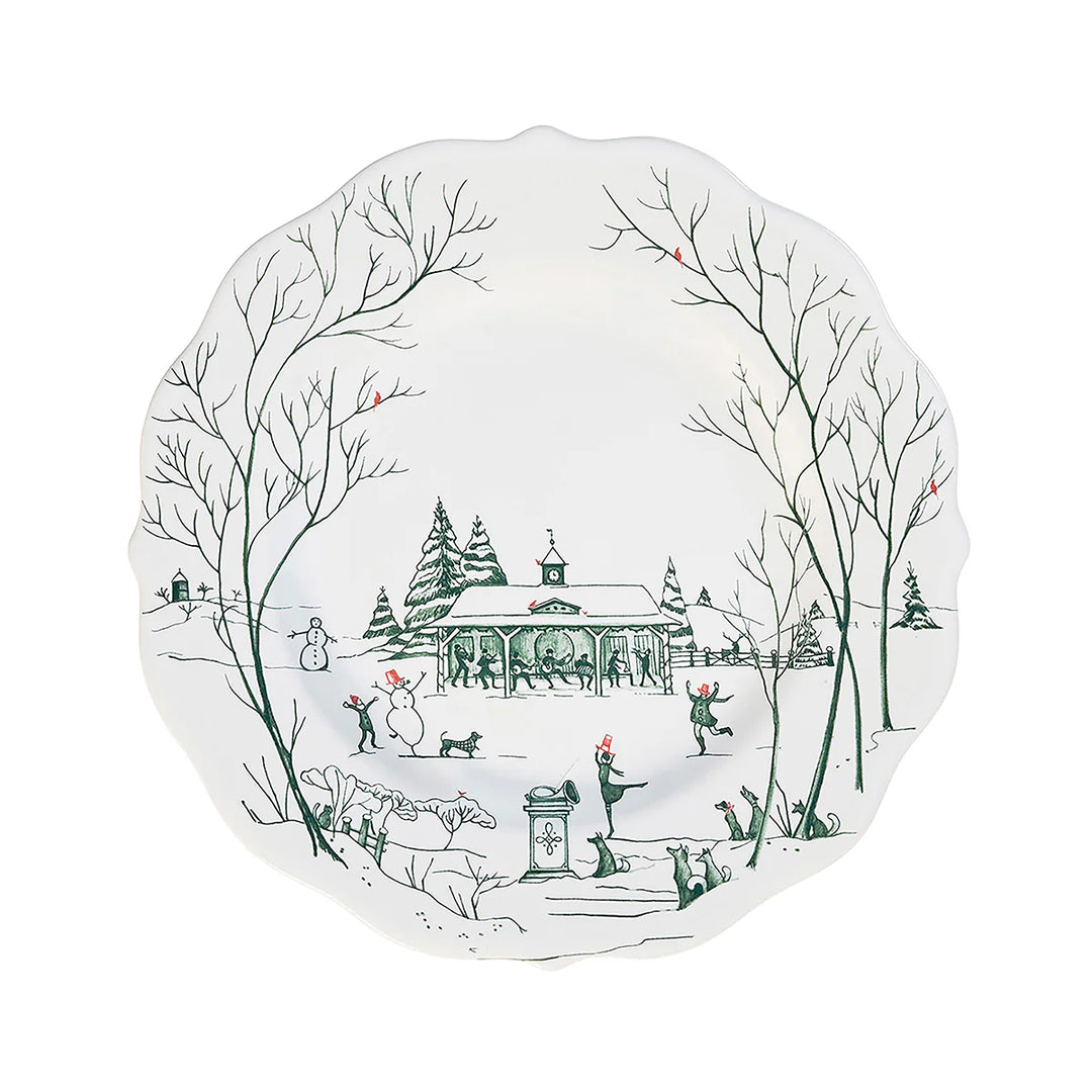 Country Estate Winter Frolic 16 pc Place Setting - Evergreen