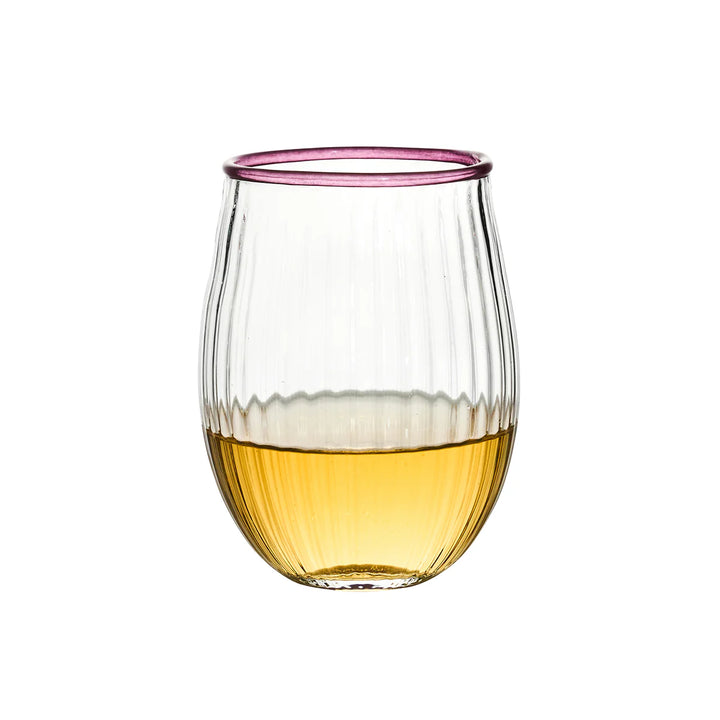 Nell Stemless Wine Glass - Blush