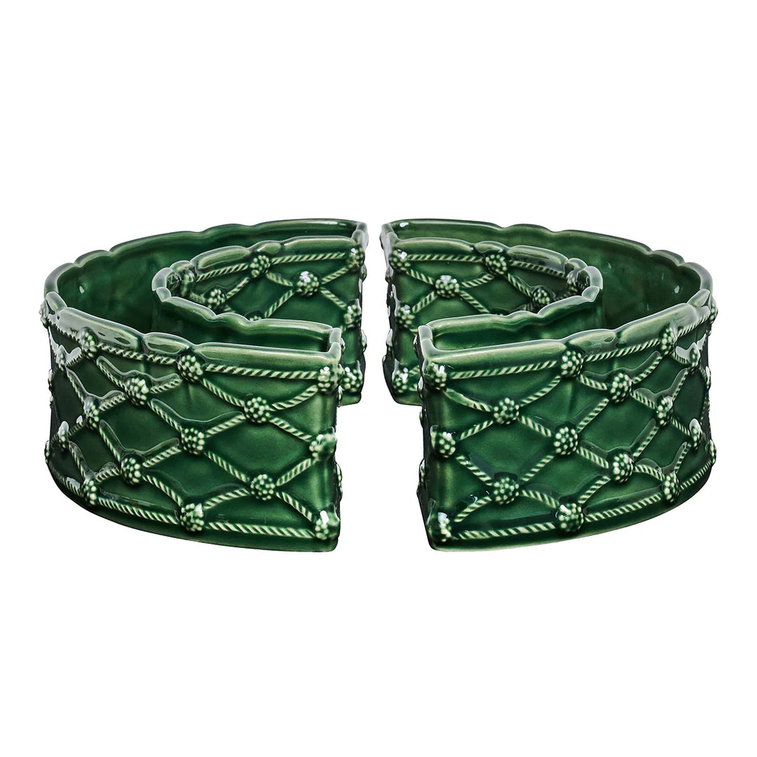Berry & Thread Petite Parterre Garden Half Circle Vase Set/2 - Basil