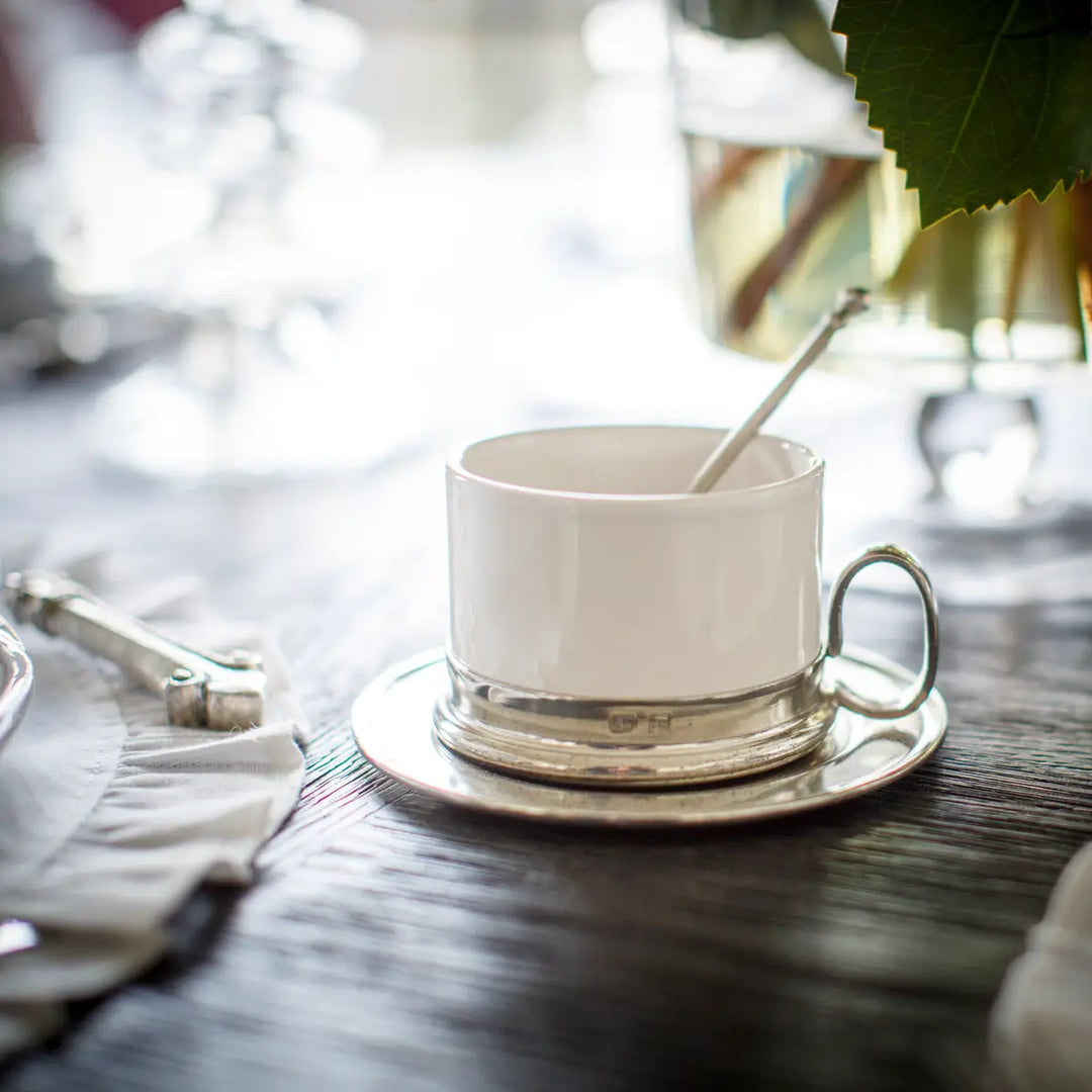 Tuscan Cappuccino Cup &amp; Saucer with Spoon
