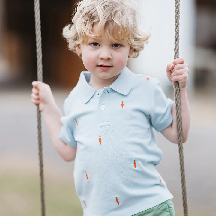 Boys Alec Shirt - Carrot Embroidery