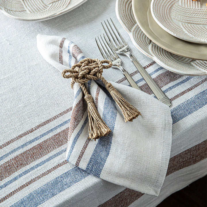 Danish Stripe Napkin Set/4 - Taupe