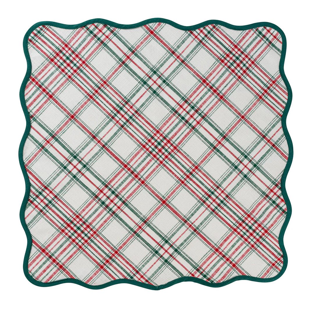 Merry Tartan Napkin Set/4