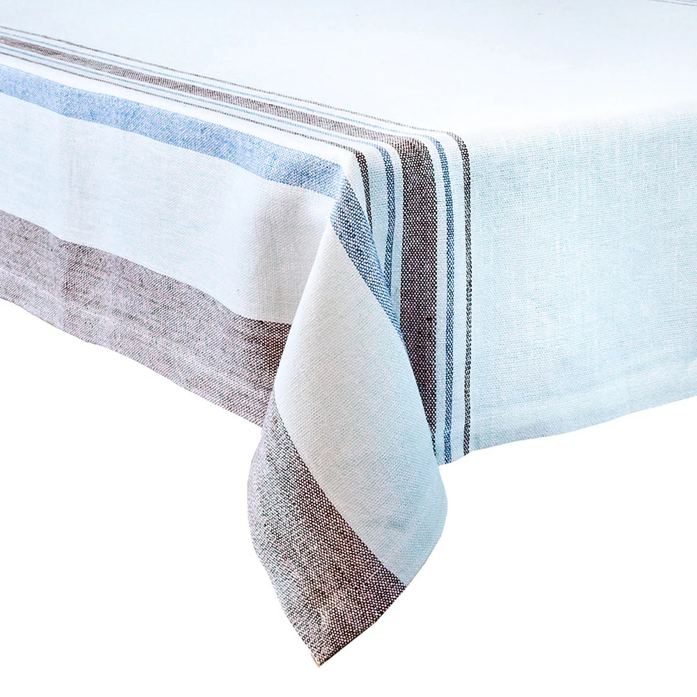 Danish Stripe 52" Table Square - Taupe