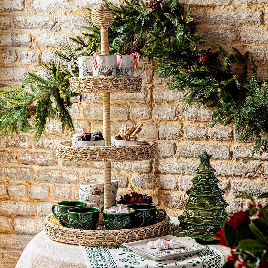 Berry & Thread Cookie Jar - Basil