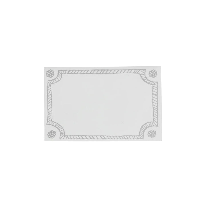 Berry &amp; Thread Place Card Set/12 - Silver