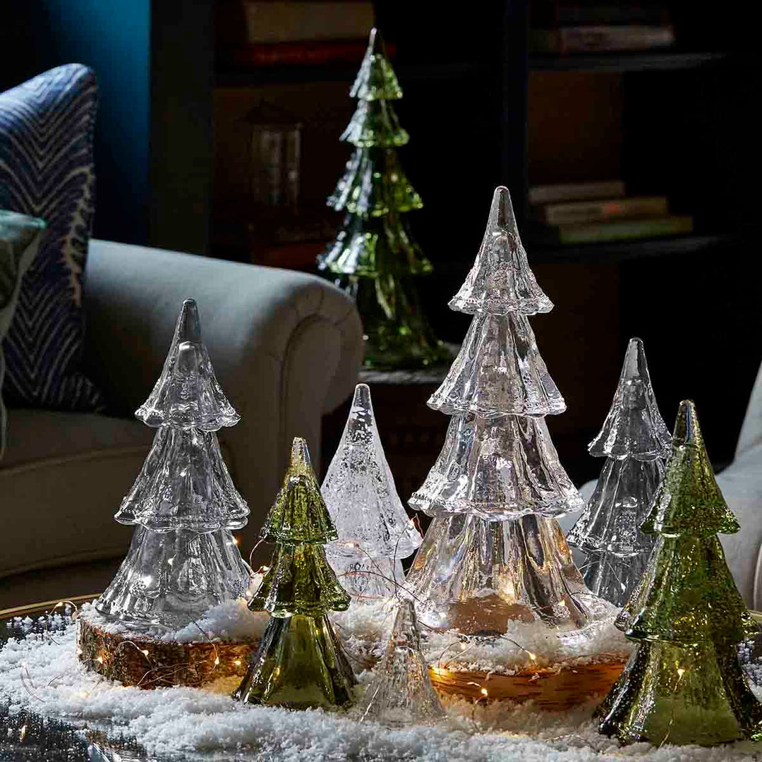 Berry &amp; Thread 9.5" Tree Set/3pc - Evergreen