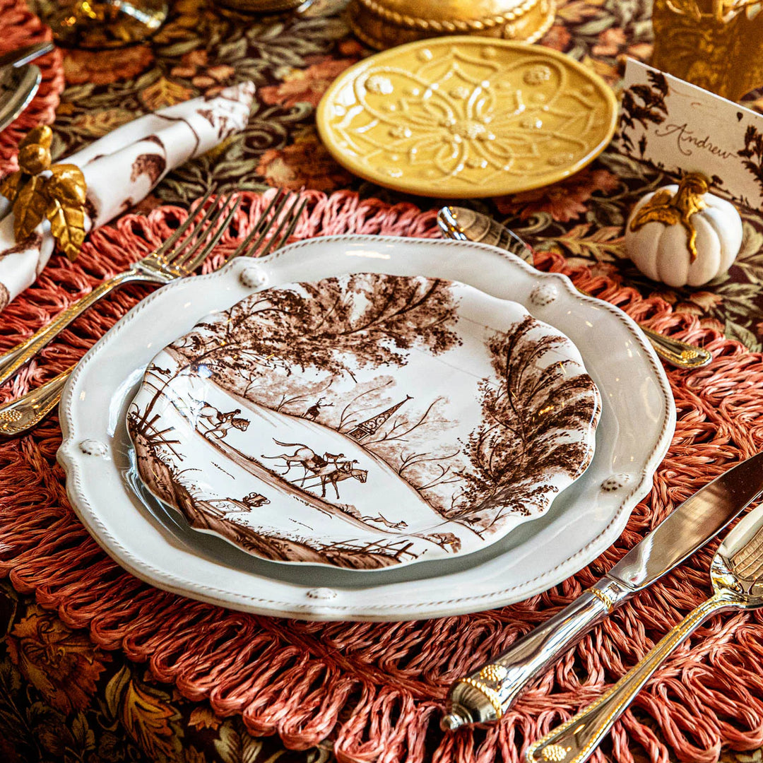 Berry &amp; Thread Flared Dinner Plate - Whitewash