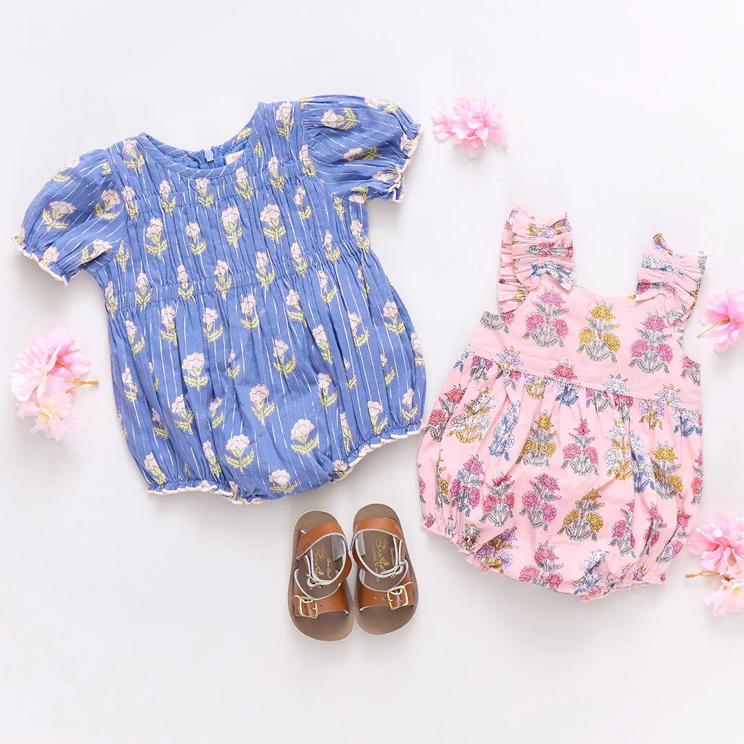 Baby Girls Waverly Bubble - Periwinkle Small Bud
