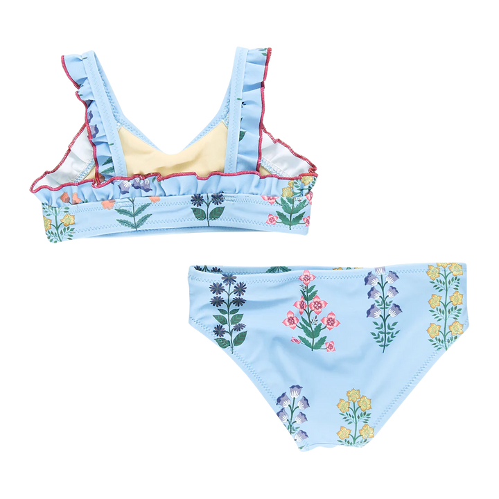 Girls Claire Bikini - Blue Bell Field Floral