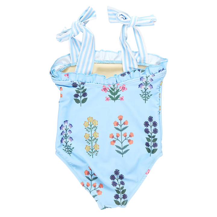 Girls Hero Suit - Blue Bell Field Floral