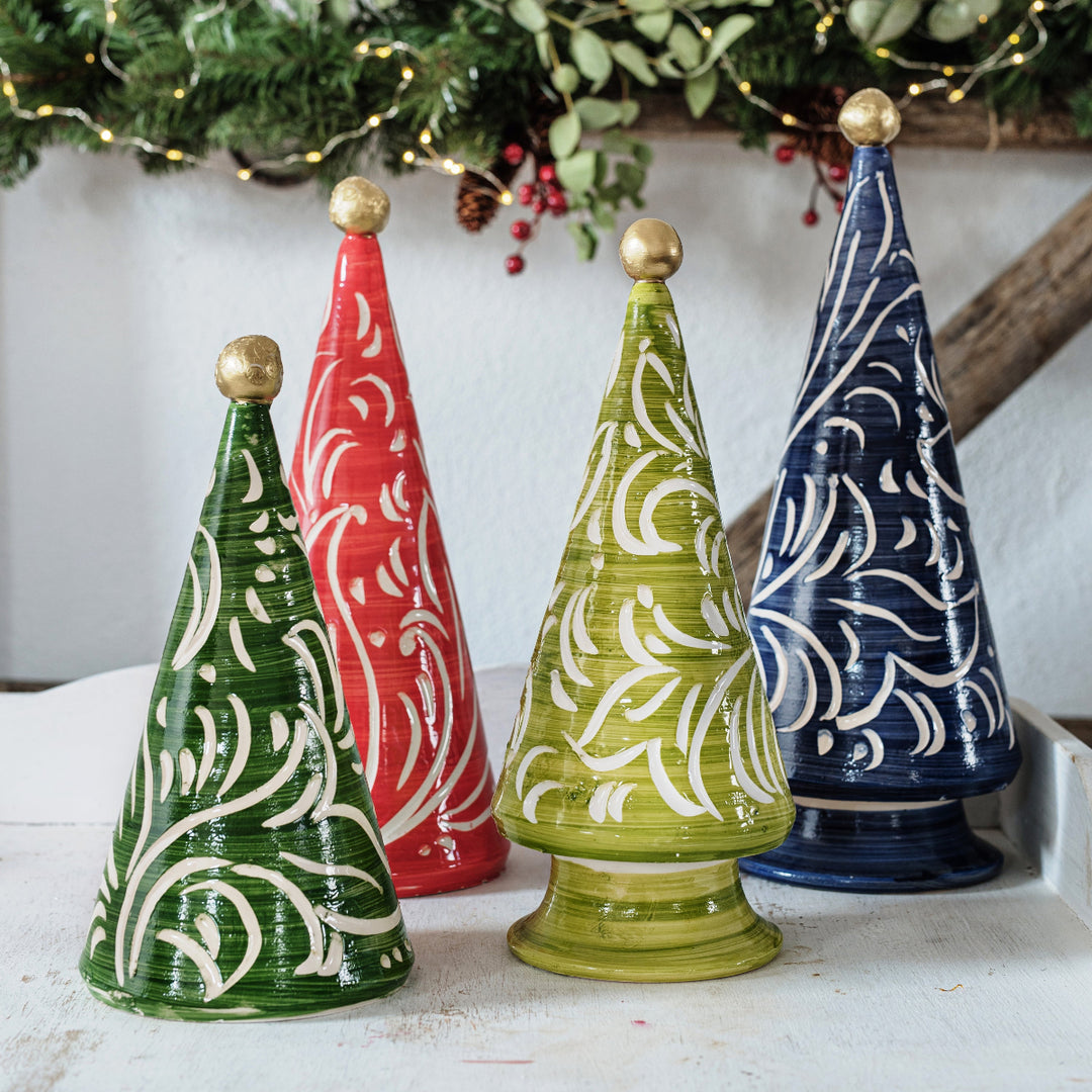 Foresta Blue Scroll Tree