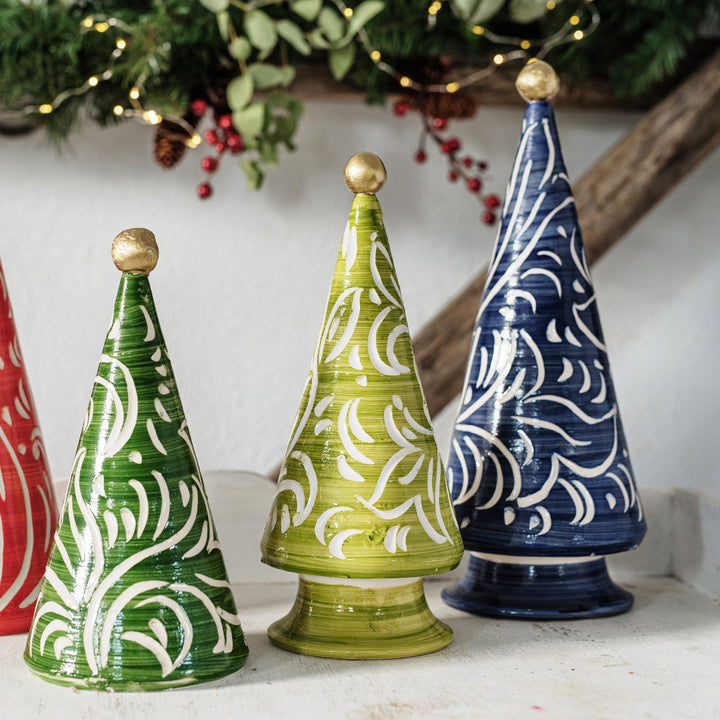 Foresta Blue Scroll Tree