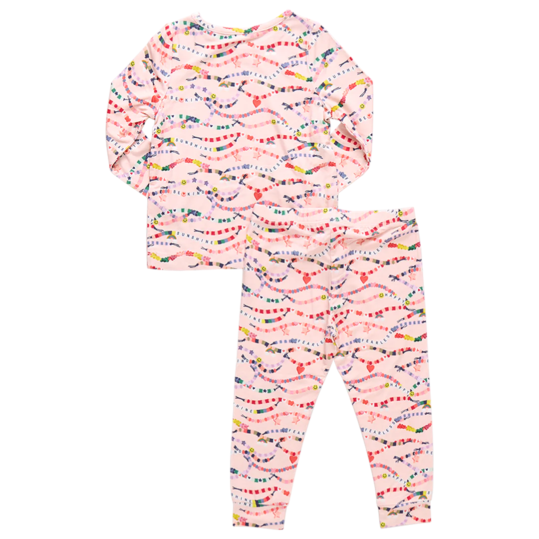 Kids Bamboo PJ Set - Friendship Bracelet Era
