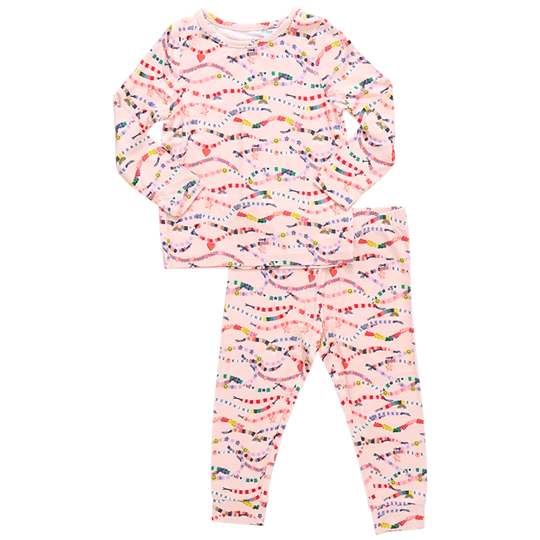 Kids Bamboo PJ Set - Friendship Bracelet Era