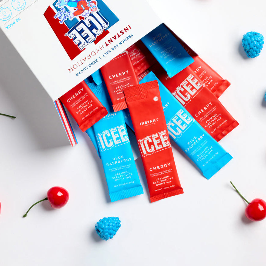 Instant Hydration Electrolyte Powder - ICEE Blue Raspberry & Cherry