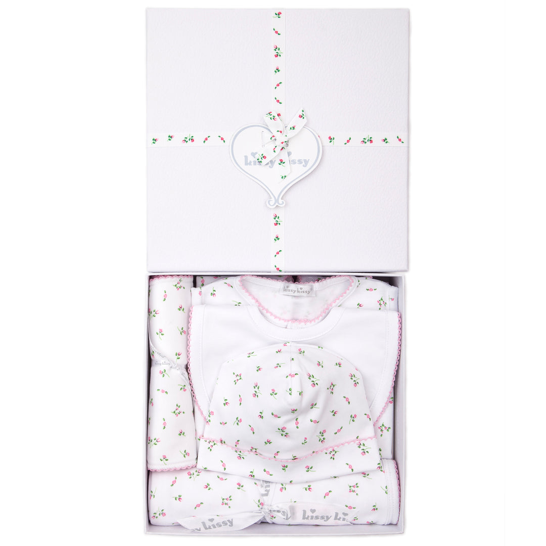 Garden Roses 5pc Gown Gift Set w/ Gift Box