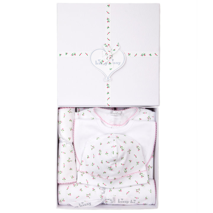 Garden Roses 5pc Gown Gift Set w/ Gift Box