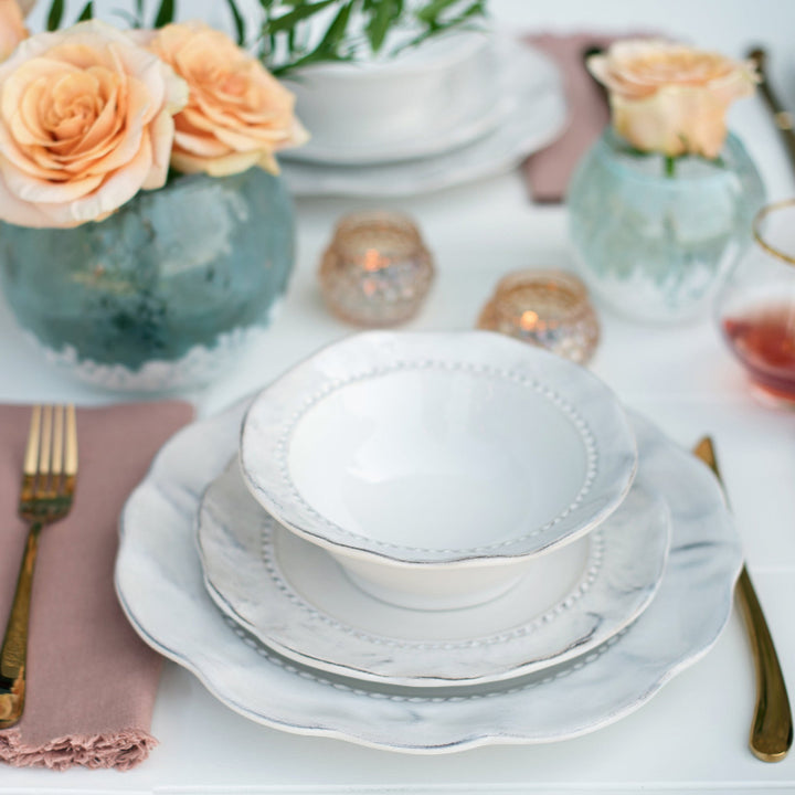 Giorno White Dinner Plate