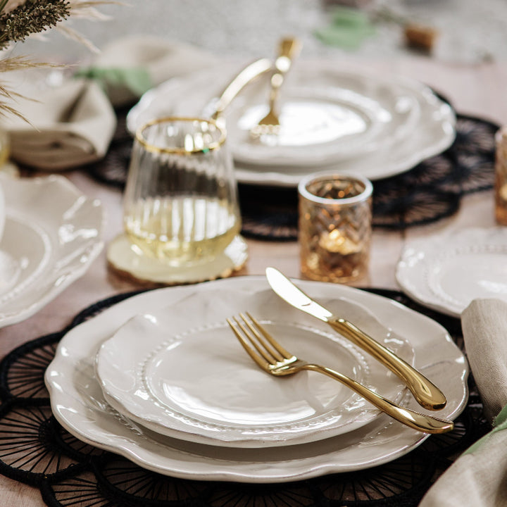 Giorno White Dinner Plate