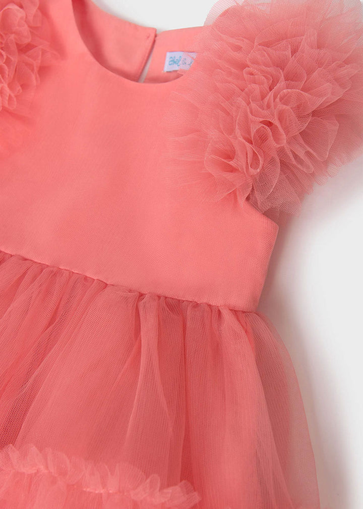 Salmon Tulle Dress