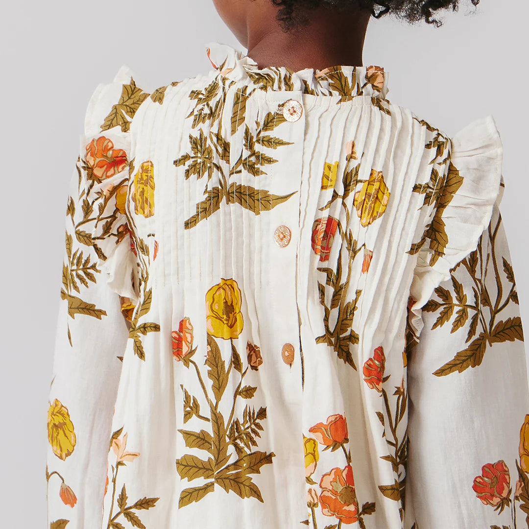 Girls Jaipur Dress - Harvest Poppy